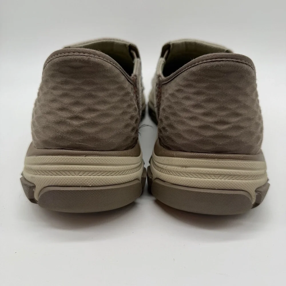 Skechers Respected Holmgren Taupe Men Size 8.5 Athletic Goodyear Slip In Sneaker
